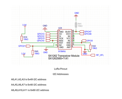 ESP-32-S3 and SX1262 MCU Board